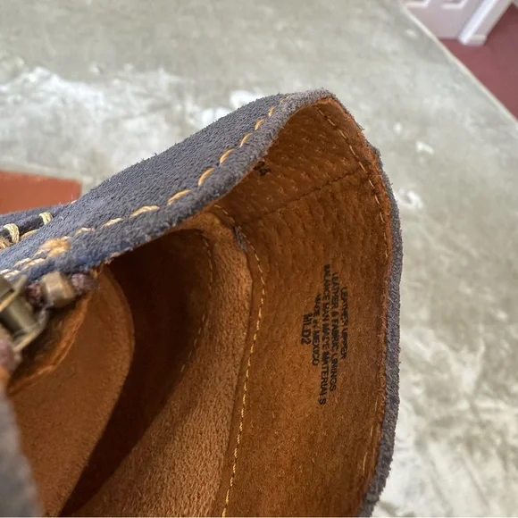 Born Navy Blue Suede Booties Size 8 - Picture 5 of 12